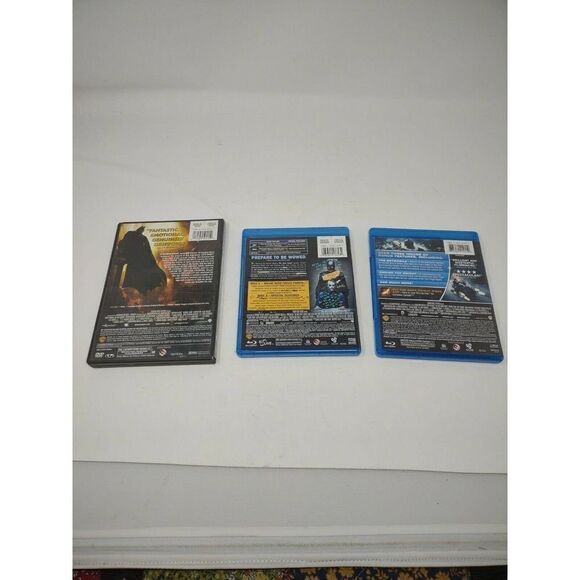 Batman Begins (DVD, 2005, Widescreen) Dark Knight and The Dark Knight Rises (BR) - Picture 5 of 5